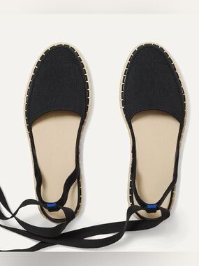 ROTHYS ‘The D'Orsay Espadrille’ in Black